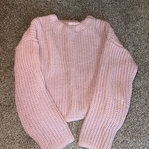 Francesca's Collections Soft Pink Knit Sweater